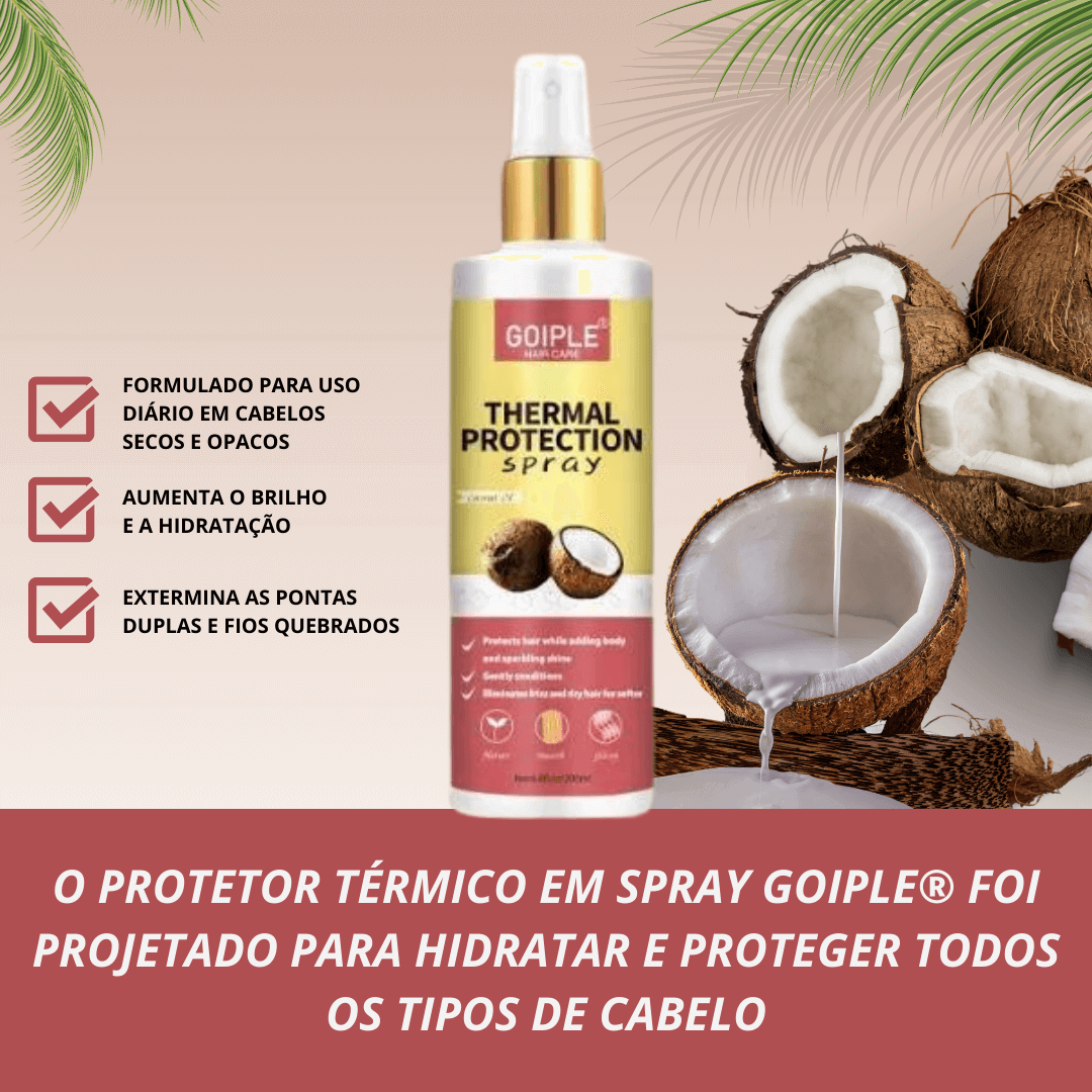 Protetor Térmico Spray Amplo Espectro Goiple Proteção UVA/UVB