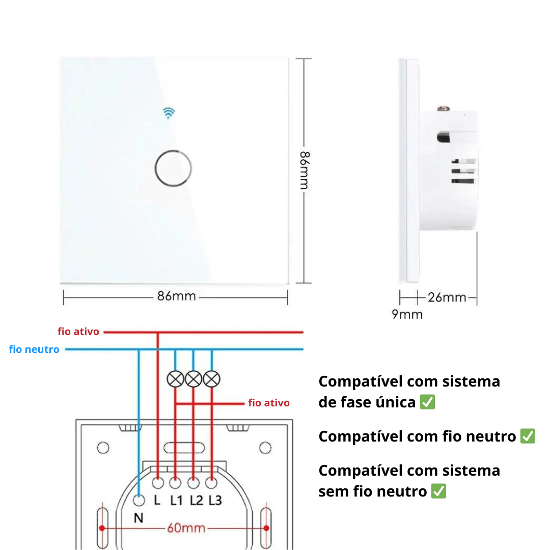Interruptor Inteligente Tuya Smart Home