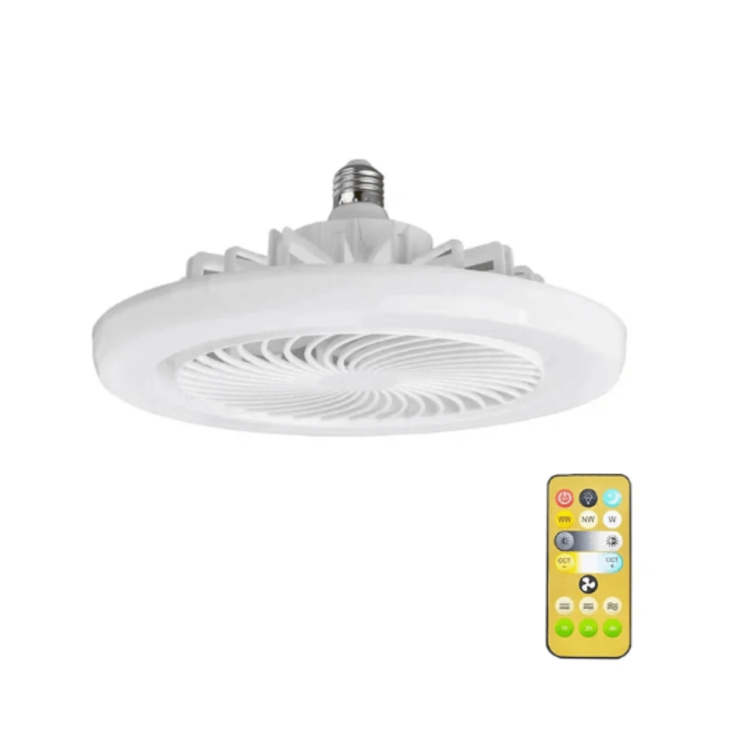Ventilador de Teto Luz LED Com Controle Remoto