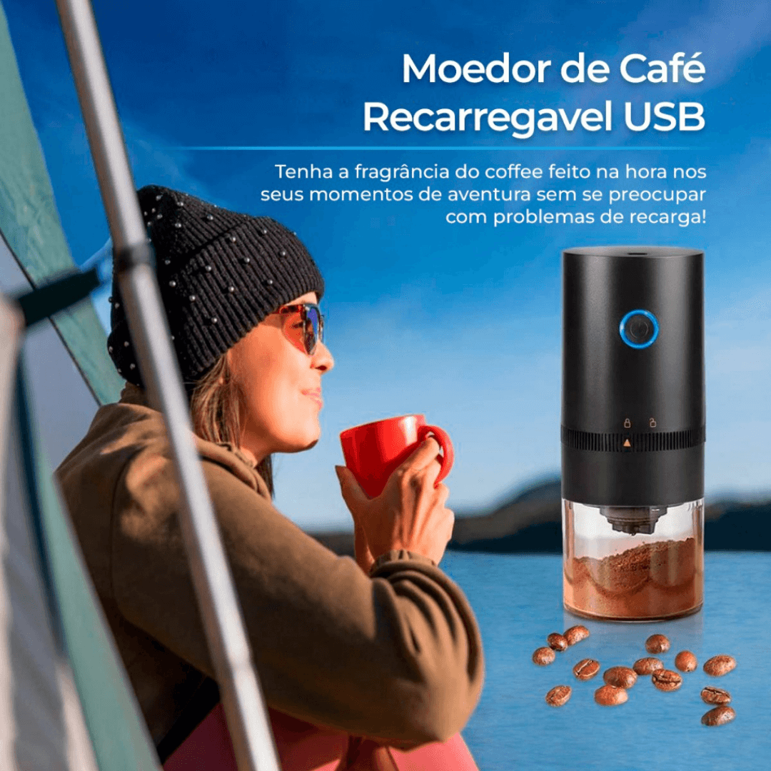 Moedor Elétrico Para Grãos de Café Automático — Envio ultra rápido para todo o Brasil
