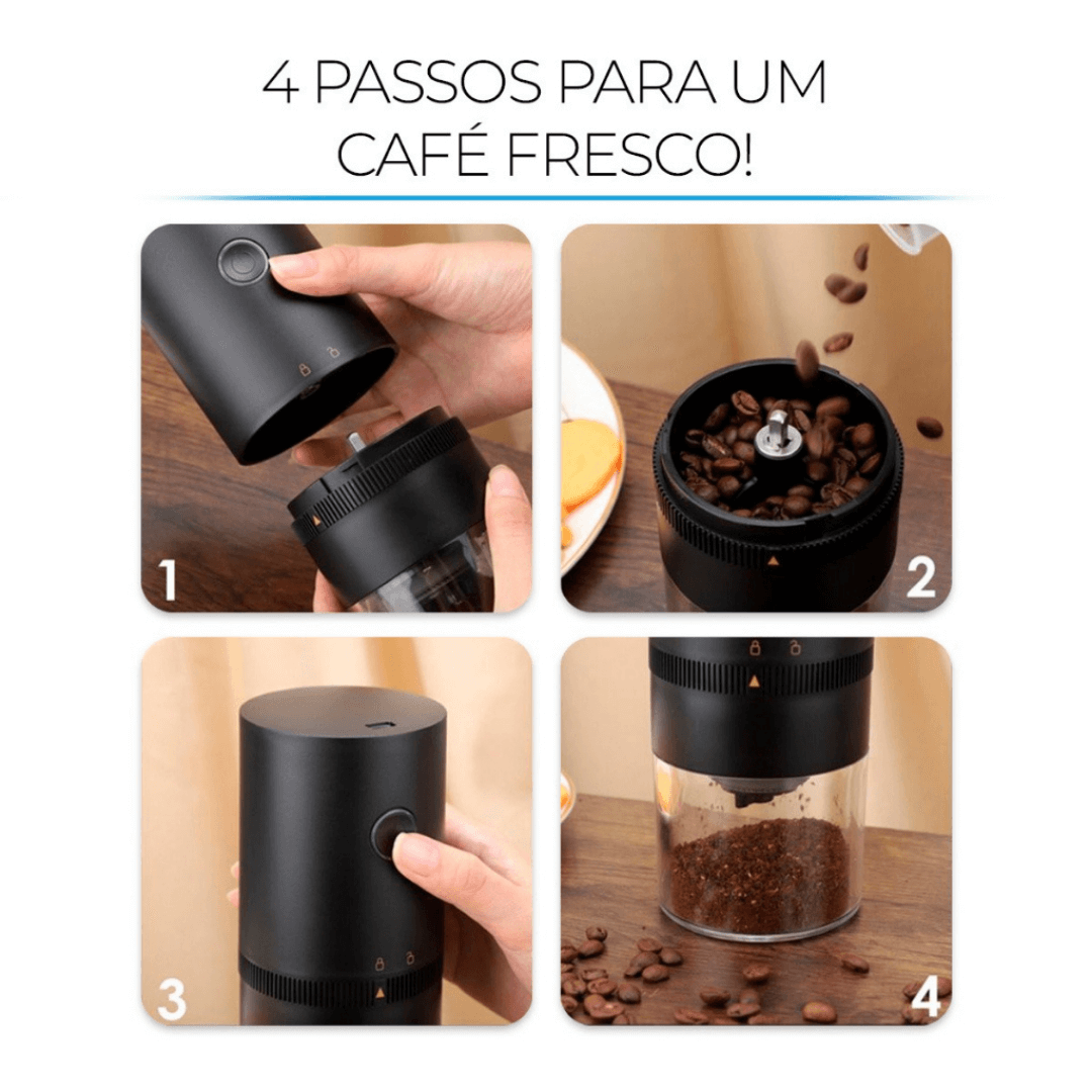 Moedor Elétrico Para Grãos de Café Automático — Envio ultra rápido para todo o Brasil