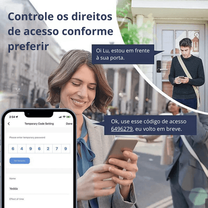 Fechadura WiFi Digital Biométrica Tuya