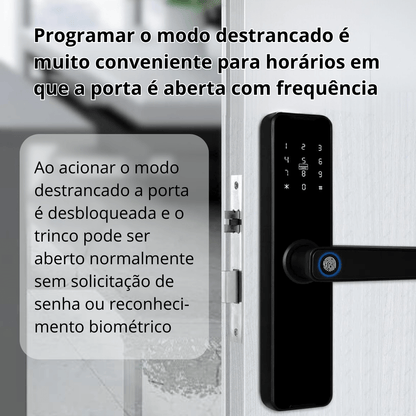 Fechadura WiFi Digital Biométrica Tuya