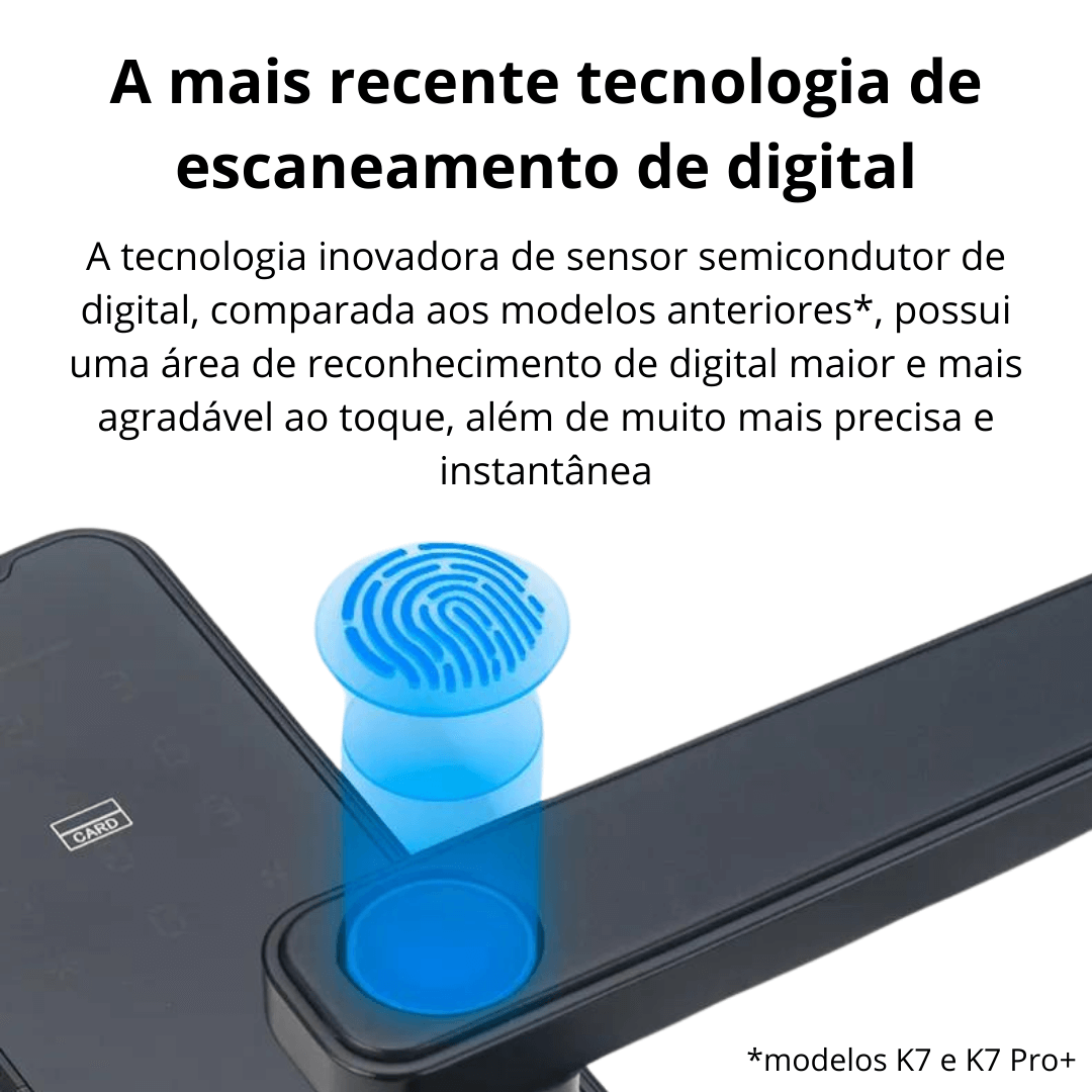 Fechadura WiFi Digital Biométrica Tuya