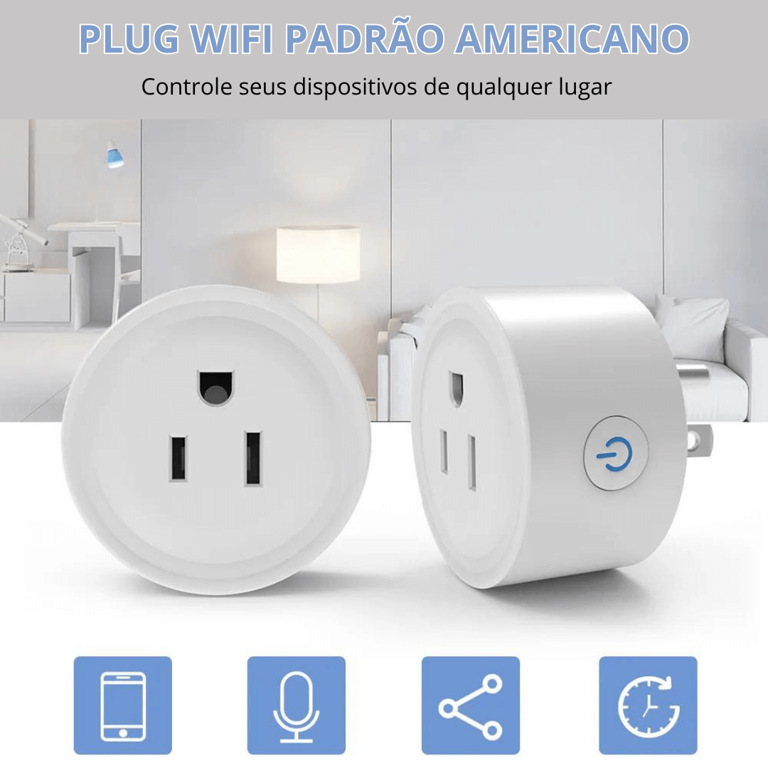 Plug Inteligente Entrada Padrão Americano H Tuya