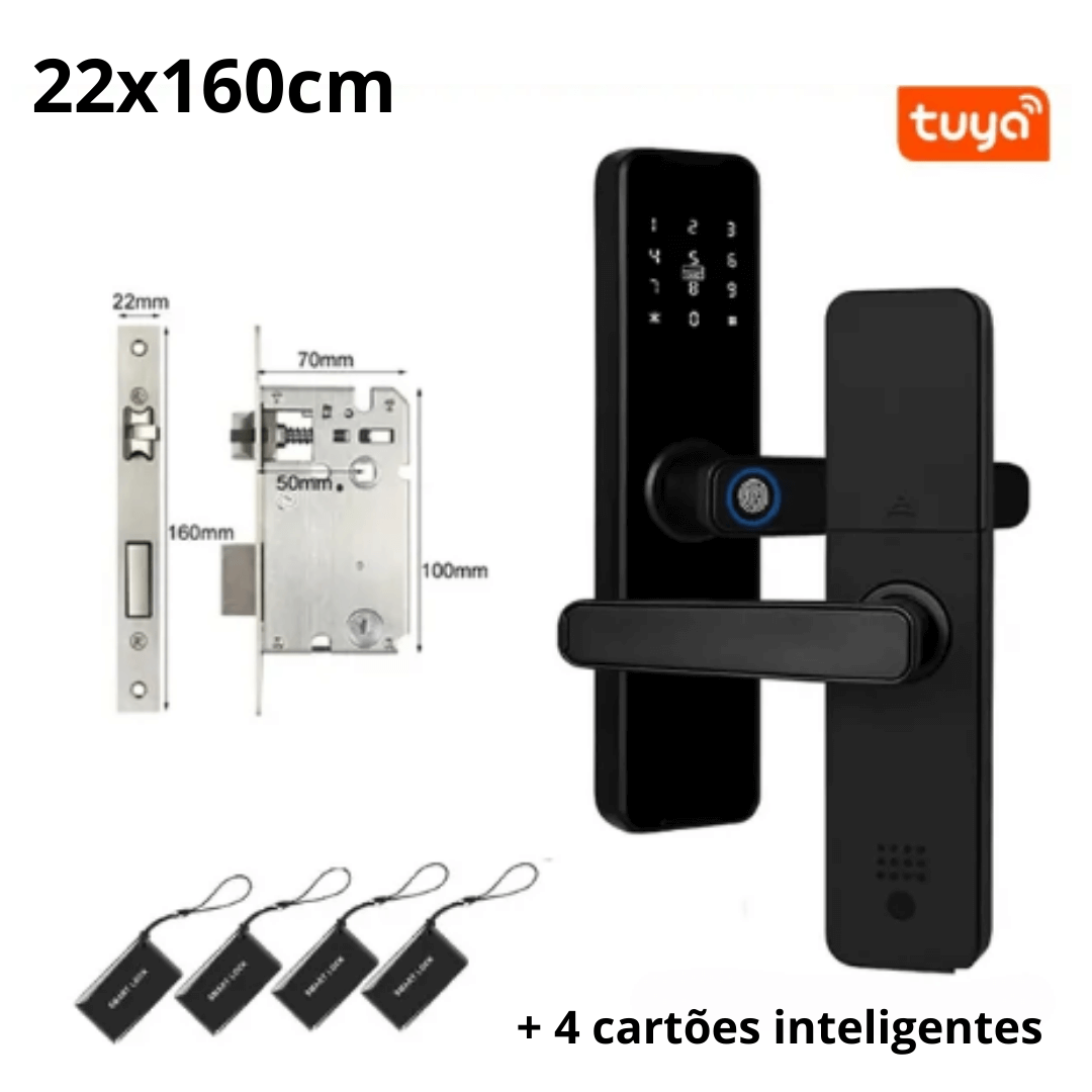 Fechadura WiFi Digital Biométrica Tuya