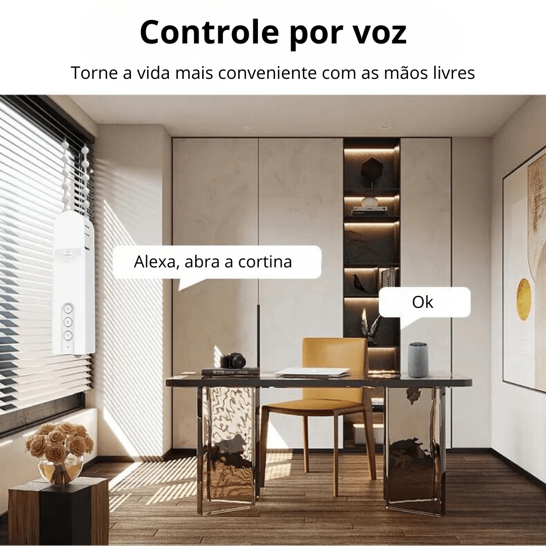 Motor de Cortina Inteligente Blindsmart Tuya Zigbee