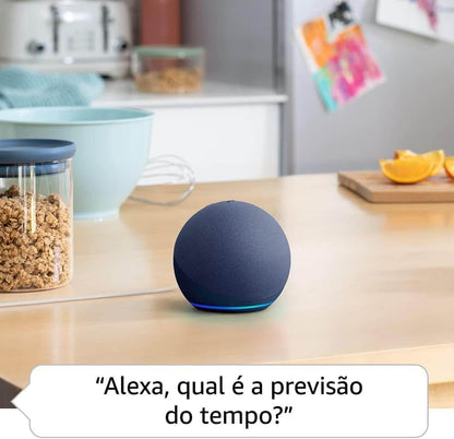 Alexa Echo Dot 5ª Geração "Alexa, qual é a previsão do tempo?"