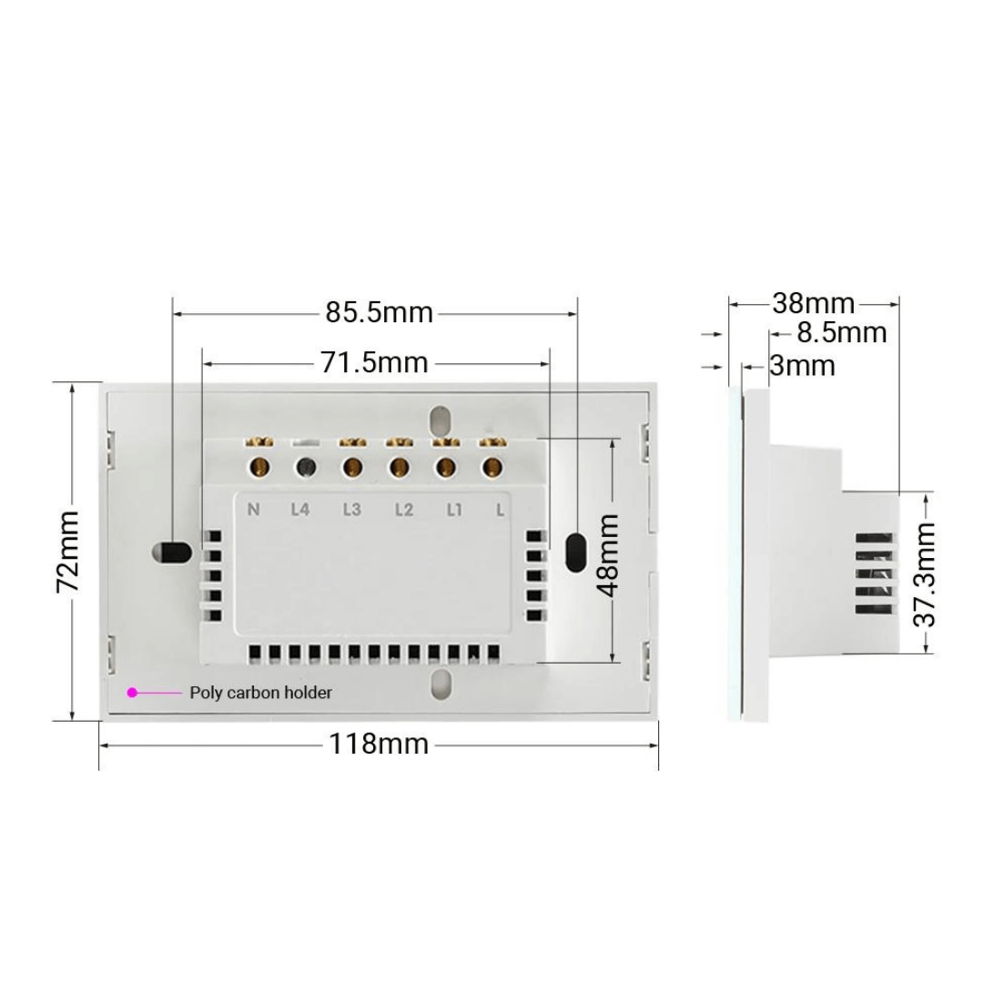 Controlador Inteligente Tuya Smart Home | Casa Inteligente | Importados Pro | Ficha Técnica do Produto