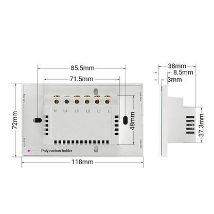 Controlador Inteligente Tuya Smart Home | Casa Inteligente | Importados Pro | Ficha Técnica do Produto