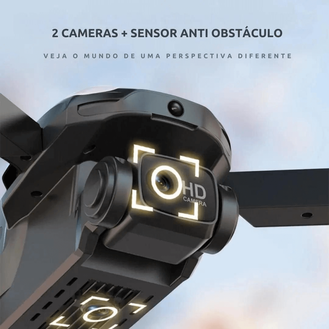 Drone Profissional Tesla M8 GPS 4K HD Câmera Dupla | Importados Pro
2 Câmeras + Sensores anti-obstáculo
