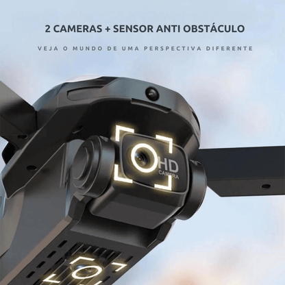 Drone Profissional Tesla M8 GPS 4K HD Câmera Dupla | Importados Pro
2 Câmeras + Sensores anti-obstáculo