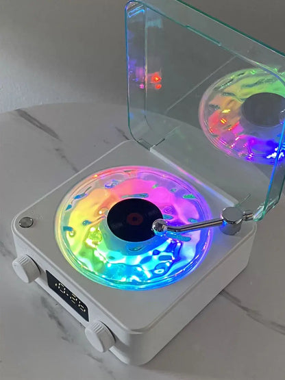 Toca discos alto-falante bluetooth auxiliar vitrola